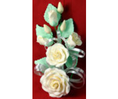 Ivory Rose Spray made out of gum paste