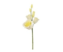 Yellow Gum Paste Rose Filler Spray