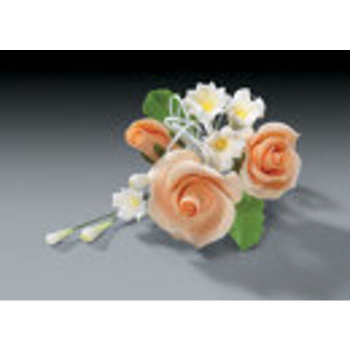 Trio Rose Spray Peach