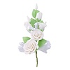 White Gum Paste Rose Spray