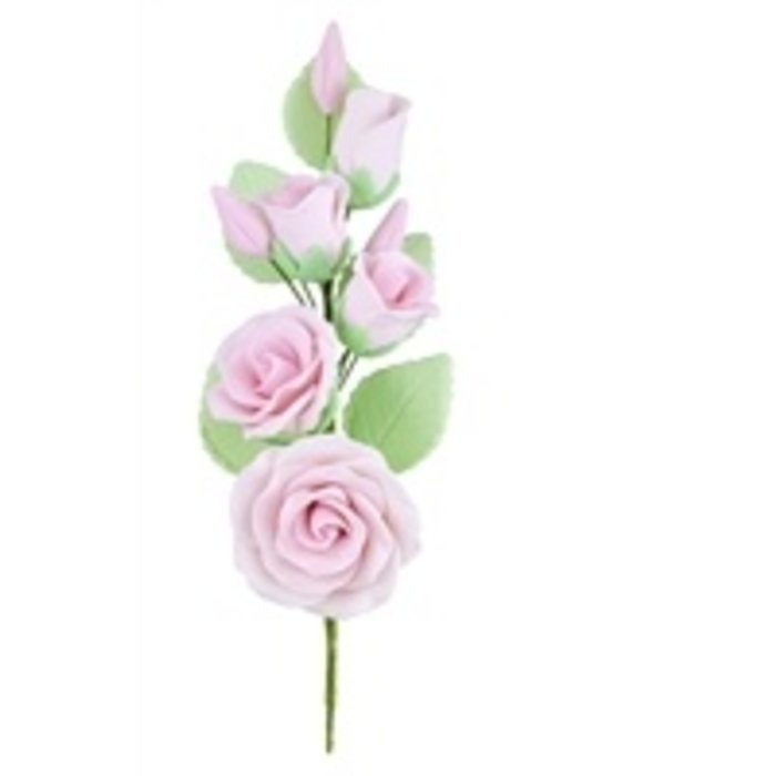 Pink Spray of Roses for Wedding cakes and cakes 5"
