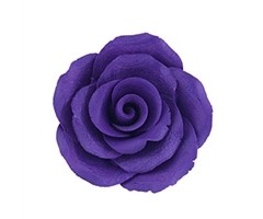 Purple colored Rose made of of Gum Paste 2"