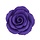 Purple colored Rose made of of Gum Paste 2"