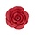 Red colored Rose made out of Gum Paste 2"