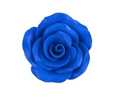 Royal Blue Rose made out of Gum Paste 2"