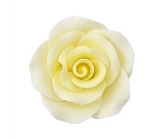 Yellow colored Rose made out of Gum Paste 2"
