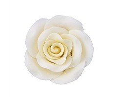 White Colored Rose made out of Gum Paste 2"