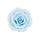 Light Blue Colored Rose Made Out of Gum Paste 2"