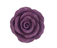Burgundy Colored Rose made out of gum paste 2"