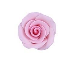 Pink colored Rose made out of Gum Paste 1 1/4"