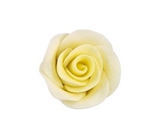 Yellow Colored rose made out of Gum Paste 1 1/4"