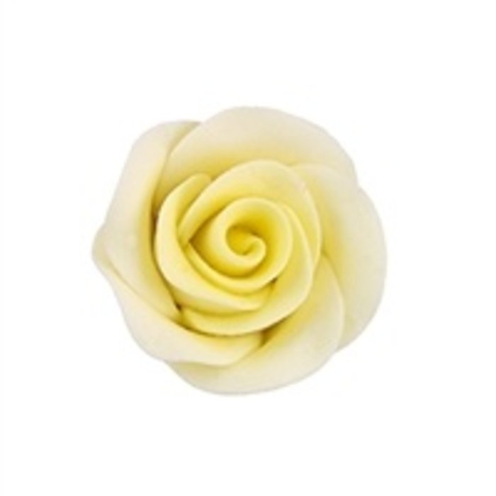 Yellow Colored rose made out of Gum Paste 1 1/4"