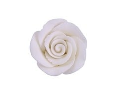White Colored Rose made out of Gum Paste 1 1/4"