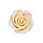 Ivory Colored Rose Made out of Gum Paste 1 1/4"