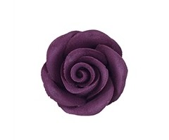 Burgundy Colored Rose made out of Gum Paste 1 1/4"
