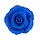Royal Blue Colored rose made out of Gum Paste 1 1/4"