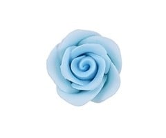 Light Blue Rose Made out of Gum Paste 1-1/4"
