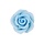 Light Blue Rose Made out of Gum Paste 1-1/4"