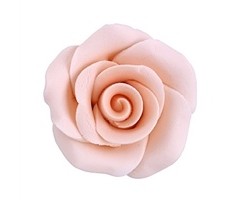 Peach Colored Rose made out of Gum Paste 1 1/4"