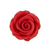 Red colored Rose made out of Gum Paste 1 1/4"