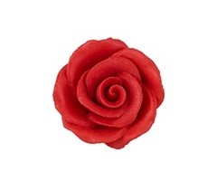 Red colored Rose made out of Gum Paste 1 1/4"