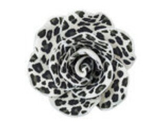 Leopard Print Gum Paste Rose