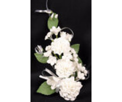 A Spray of White Carnation GumPaste Flowers