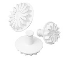 Sunflower and Gerber Daisy Fondant Plunger Cutter Set of 3