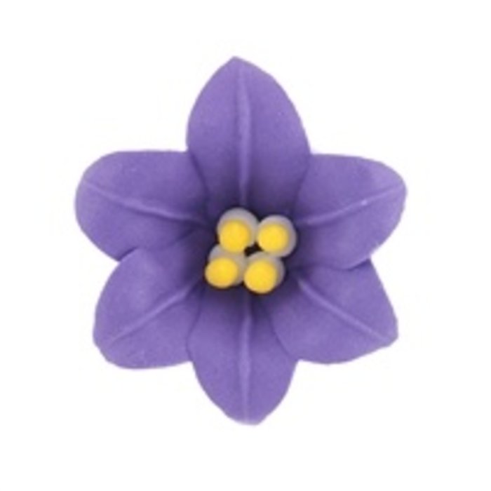 Purple Easter Lily GumPaste Flowers