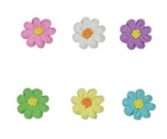 Daisy Royal Icing Flowers 12 Pk