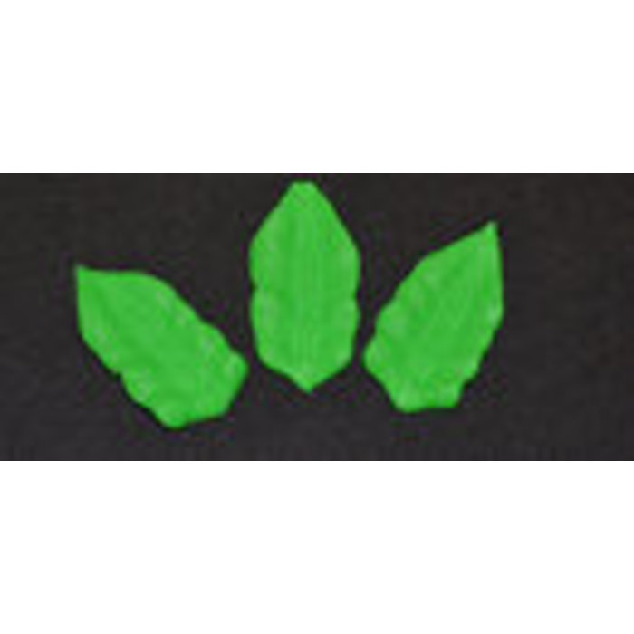 Pre-made royal icing leaves 12