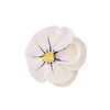 White Pansy Flower made out of royal icing