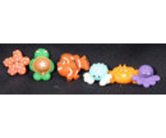 Sea Animals themed cupcake topper set Mini Sized