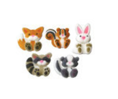 Woodland Animals Shaped Edible Cupcake Decorations
