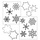 Snowflake Texture Cookie Cutter Set by Autumn Carpenter