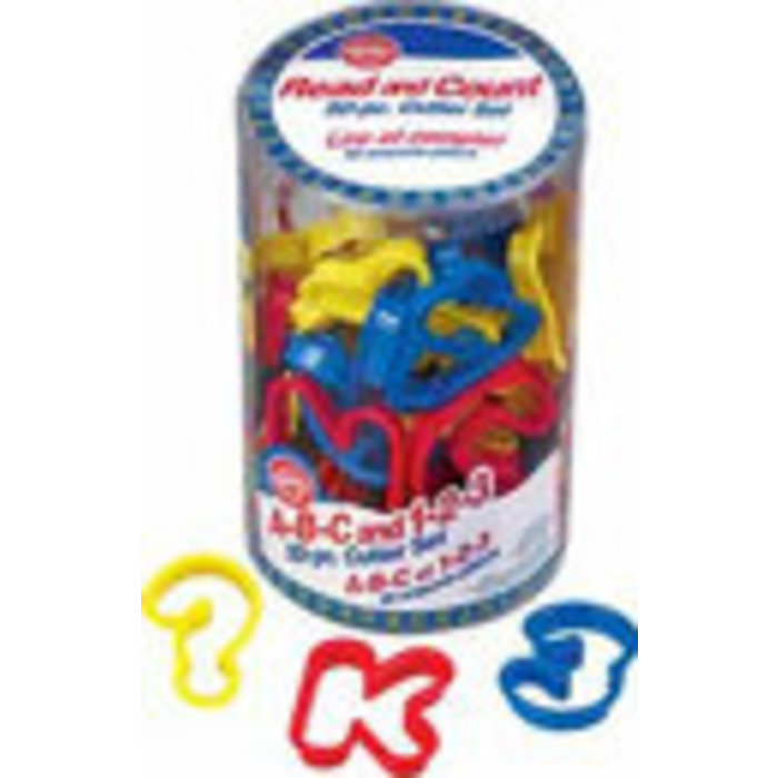 ABC and 123 Cookie Cutter Set by Wilton 50 Piece