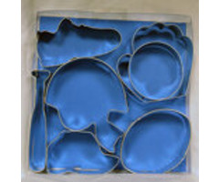 Sports Themed Cookie Cutter Set by R&M 7 Pc