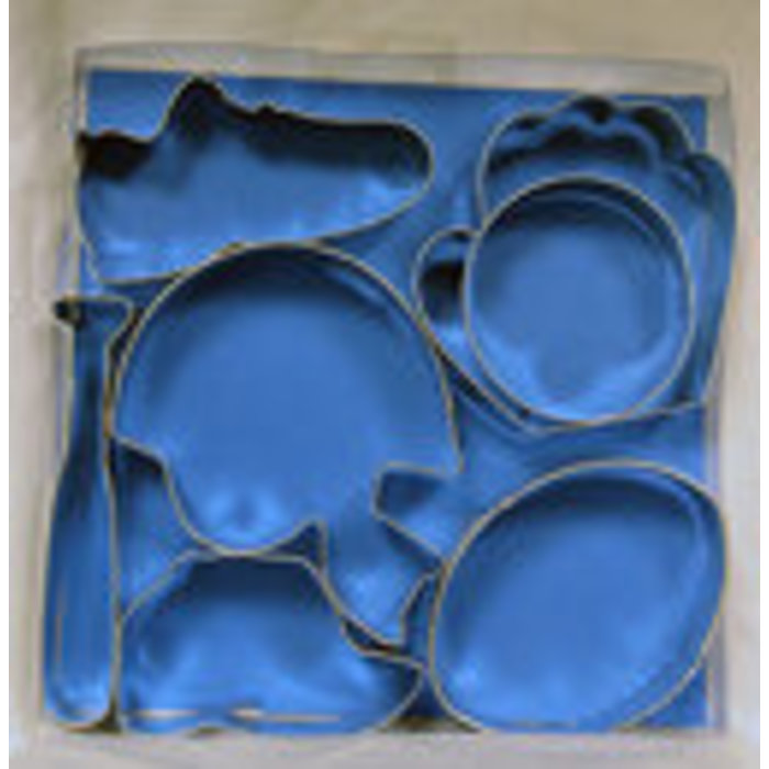 Sports Themed Cookie Cutter Set by R&M 7 Pc