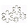 Snowflake Cookie Cutter Set by Wilton 4 Piece