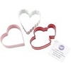 3 Piece Heart Cookie Cutter Set with Ring