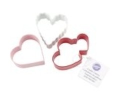 3 Piece Heart Cookie Cutter Set with Ring
