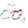 3 Piece Heart Cookie Cutter Set with Ring