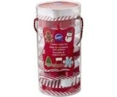 Christmas Cookie Cutter Set 10 Piece Red and White