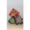 Tree, Star and Boy Mini Christmas Cookie Cutter Set