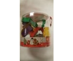 Colored Christmas Cookie Cutter Set 12 Piece