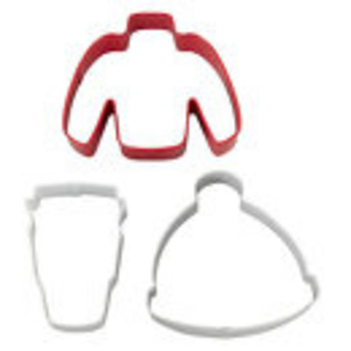 Sweater, Latte, Hat Christmas Cookie Cutter Set