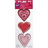 Heart 3 Piece Cookie Cutter Set Heart, Swirly Heart and Ruffled Heart