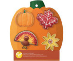 Fall 4 Piece Cookie Cutter Set