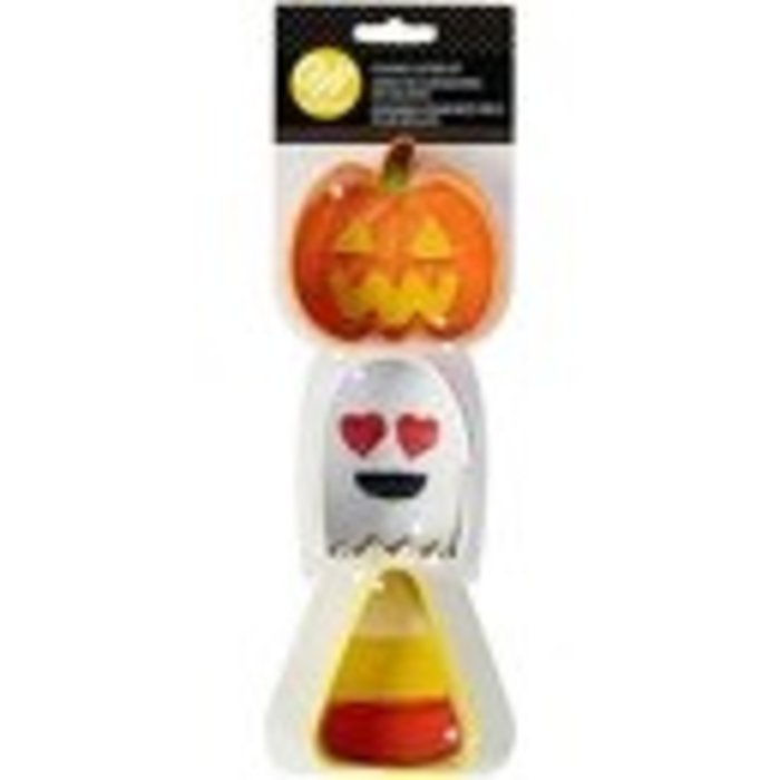 Pumpkin, Ghost and Candy Corn Halloween Cookie Cutter Set