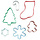 Christmas Cookie Cutter Set 6 Piece